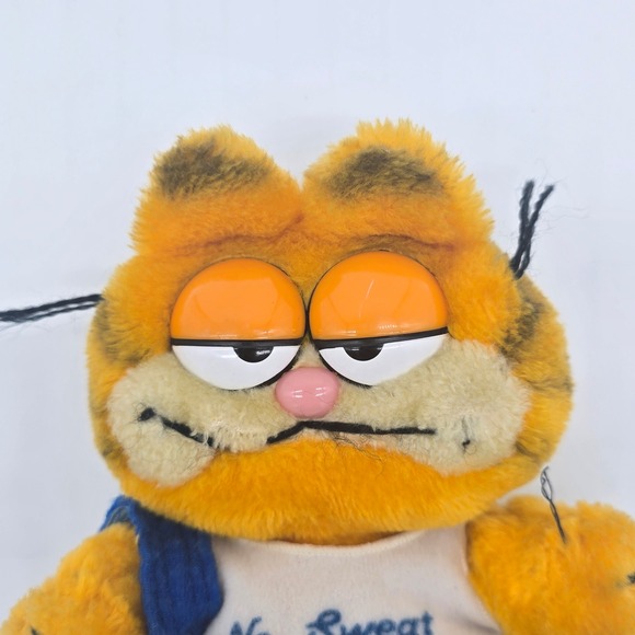 Vintage Garfield No Sweat Plush Doll Dakin 1981 Stuffed Toy Collectible - Picture 7 of 11